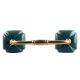 Solid Forest Green Square Ceramic Bridge Handle